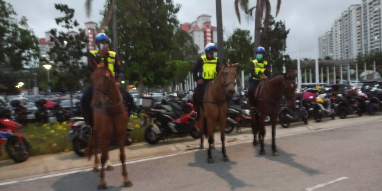Pasukan keselamatan berkuda pantau SBNJ