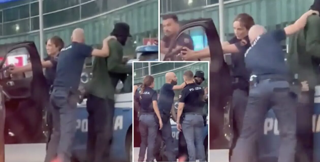 Video pemain AC Milan digeledah polis Itali viral