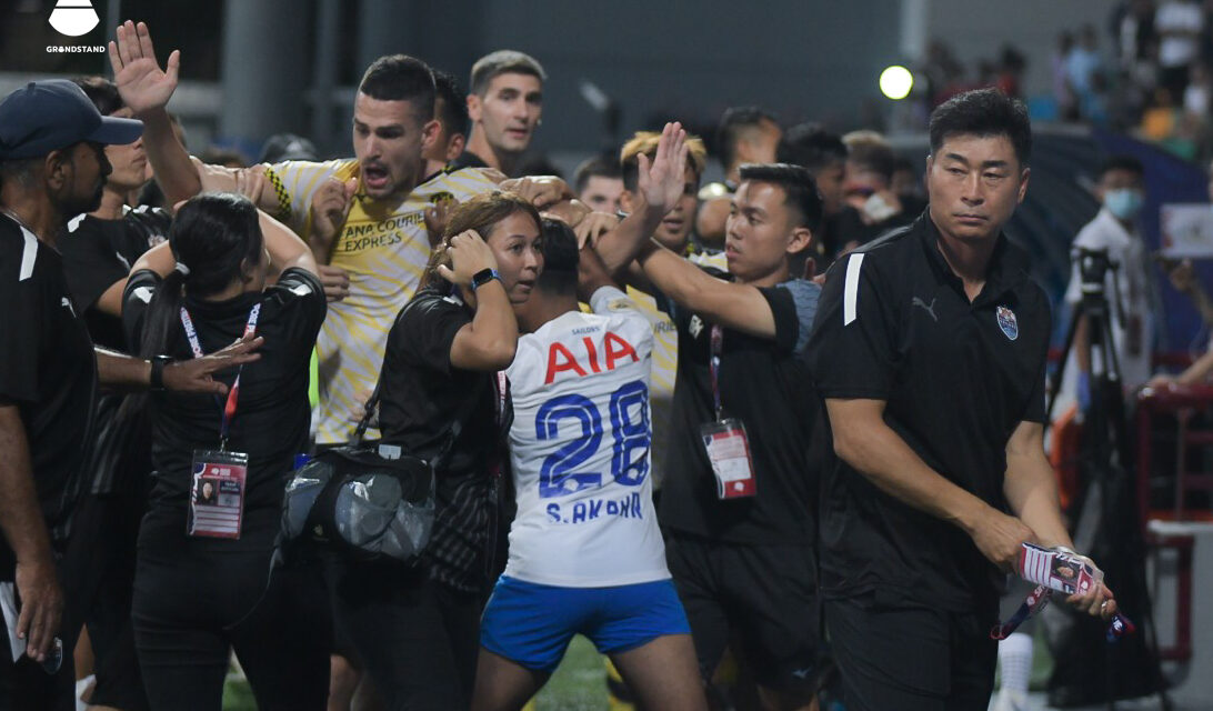 Insiden kekecohan : Lion City Sailors, Tampines Rovers FC dirujuk Jawatankuasa Tatatertib