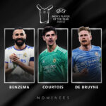 Benzema,  Courtois, De Bruyne rebut anugerah Pemain Lelaki Terbaik UEFA 2021/2022