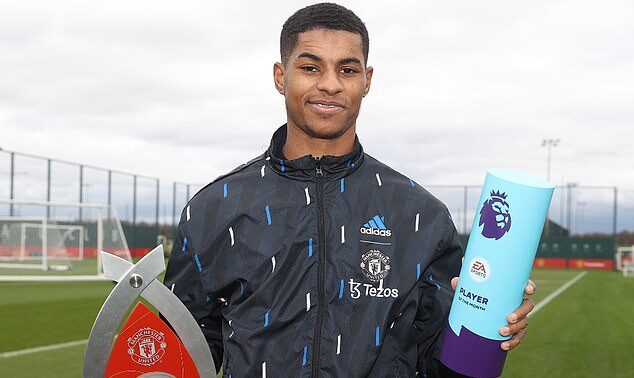 Rashford kembali rangkul trofi Pemain Terbaik