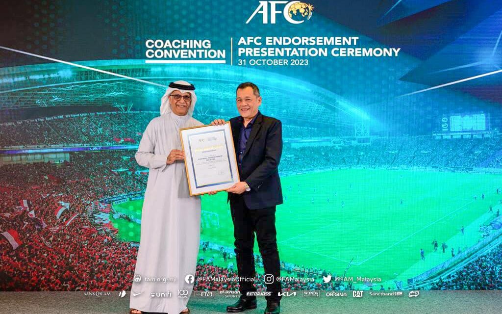 FAM terima anugerah Kejurulatihan Konvensyen AFC Pro Level