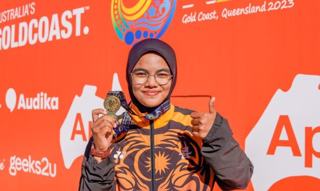 Aleena azam hadiahkan pingat emas kedua buat Malaysia