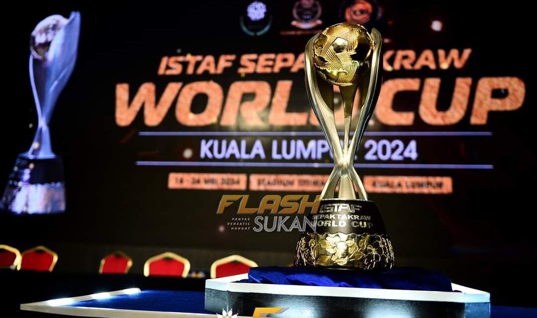 Trofi Piala Dunia Sepak Takraw Istaf ilham idea Sumali