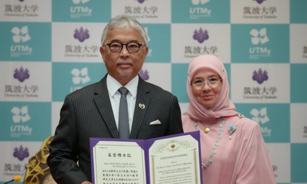 Sultan Abdullah Terus Julang Sukan dan Pendidikan, Terima Ijazah Kehormat dari Universiti Tsukuba