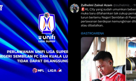 Aksi Negeri Sembilan FC-KL City Tidak Dapat Dilangsungkan Susulan Wabak Influenza