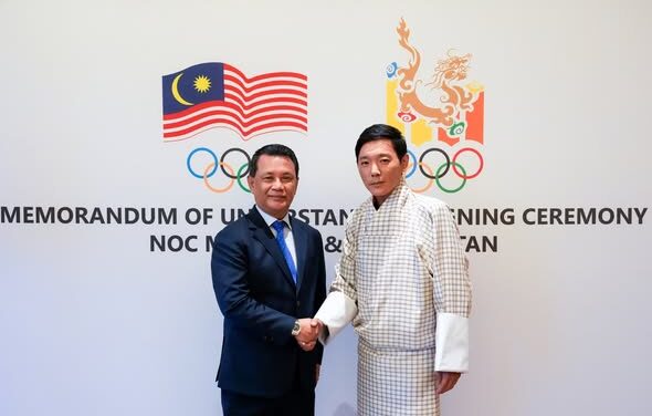 Majlis Olimpik Malaysia Dan Bhutan Memeterai Kerjasama