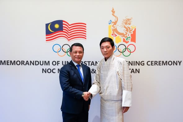 Majlis Olimpik Malaysia Dan Bhutan Memeterai Kerjasama