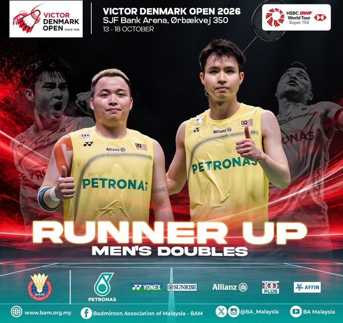 Aaron Chia-Wooi Yik Terpaksa Berpuas Hati Sebagai Naib Juara Terbuka Denmark 2026